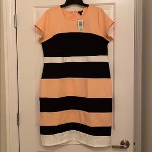 Torrid stripe scuba sheath dress